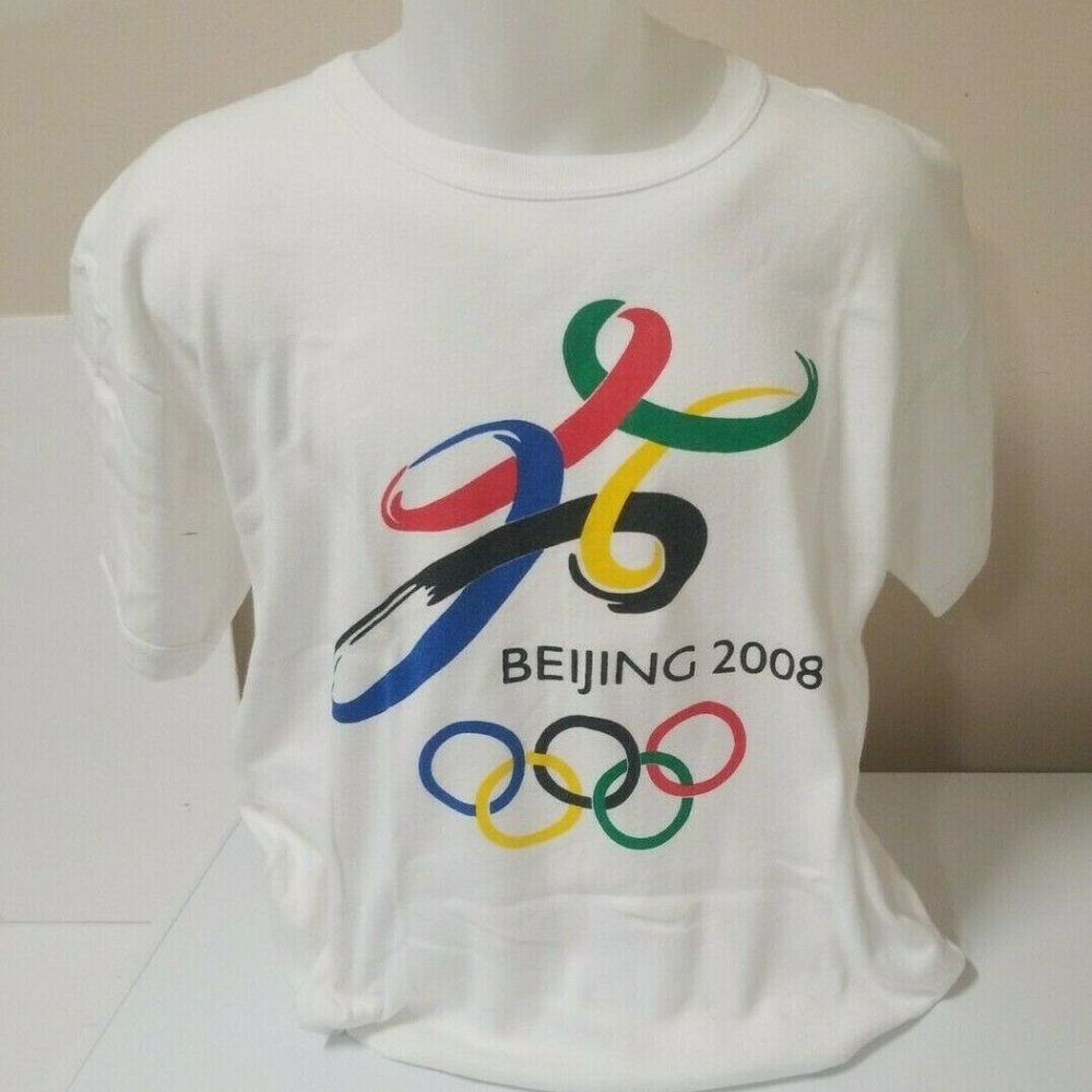 Beijing 2008 Abstract Olympics Short Sleeve T-Shir